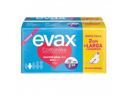 Imagen del producto Evax compresas cottonlike normal plus alas 28 uds