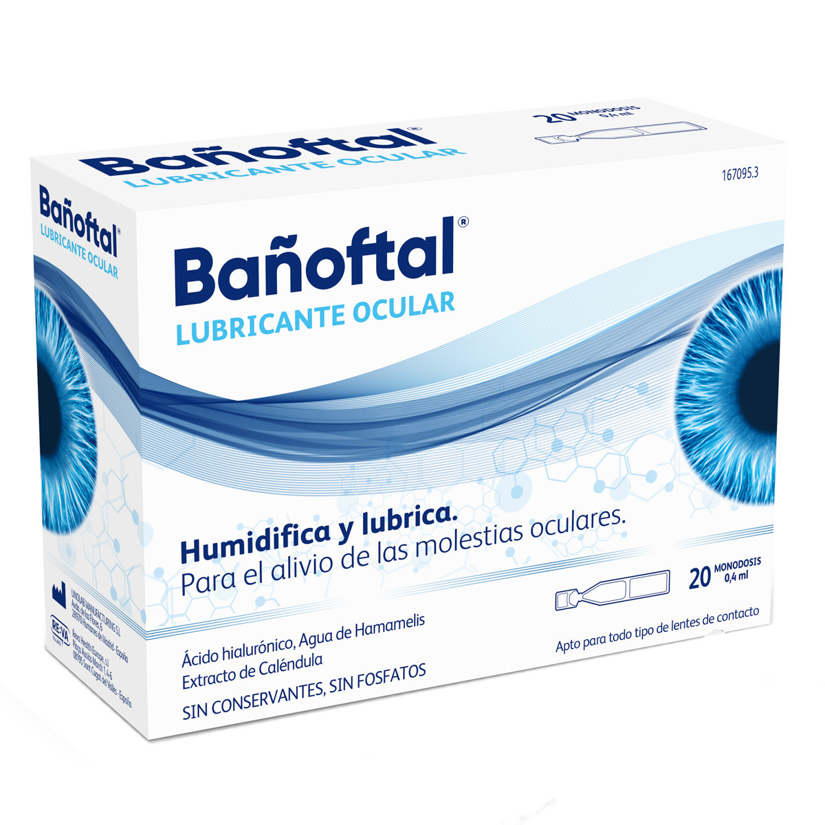 Imagen de Bañoftal lubricante ocular 20 monodosis