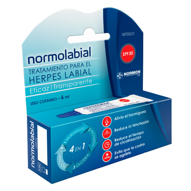 Imagen de Normolabial tratamiento herpes 6 ml